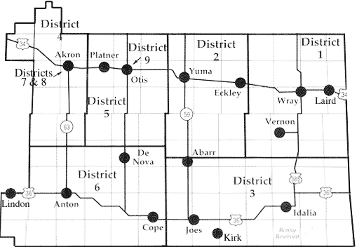 Y-W Service Area Map